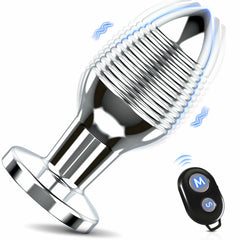 Metal Spiral Vibrating Anal Plug