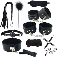 11-Piece Leather Bondage Set