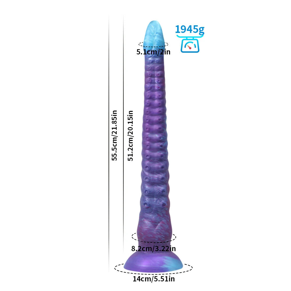 Blue-Red Tentacle Anal Plug