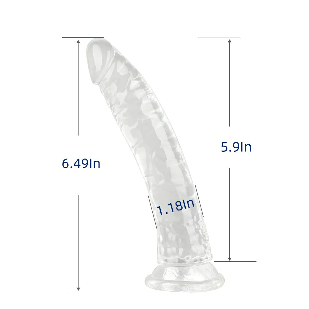 Transparent Multi-Size Dildo