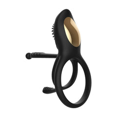 Remote-Controlled Vibrating Dual Ring Penile Trainer