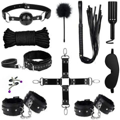 11-Piece Leather Bondage Set