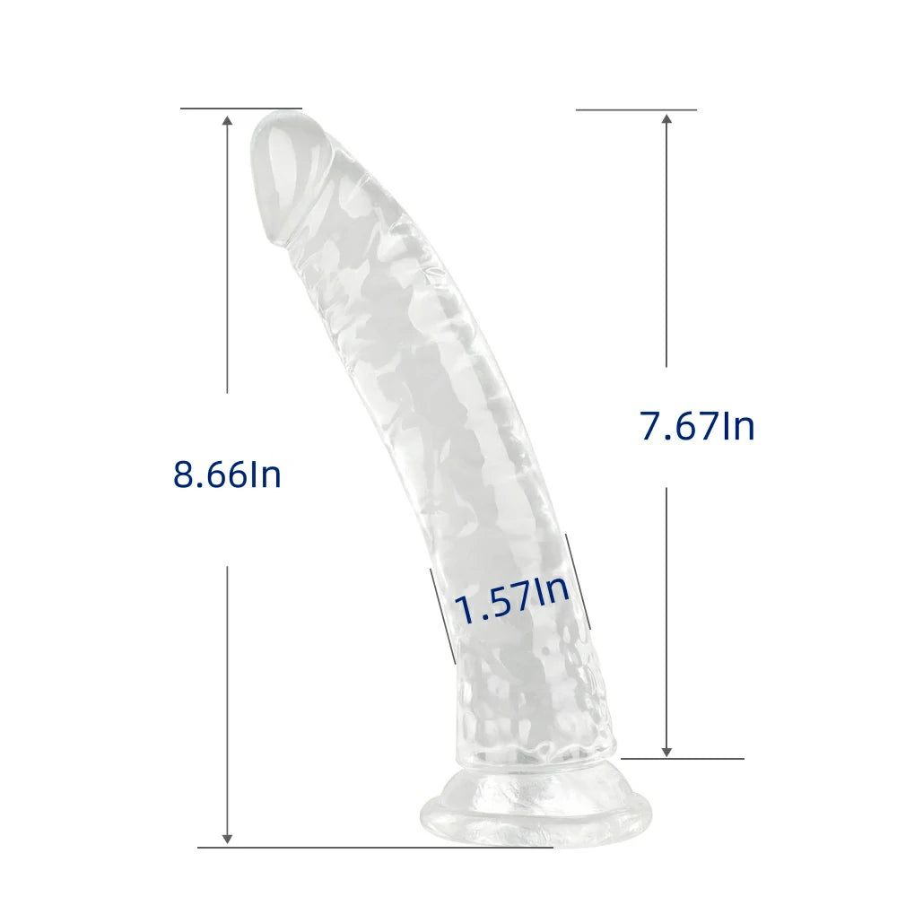 Transparent Multi-Size Dildo