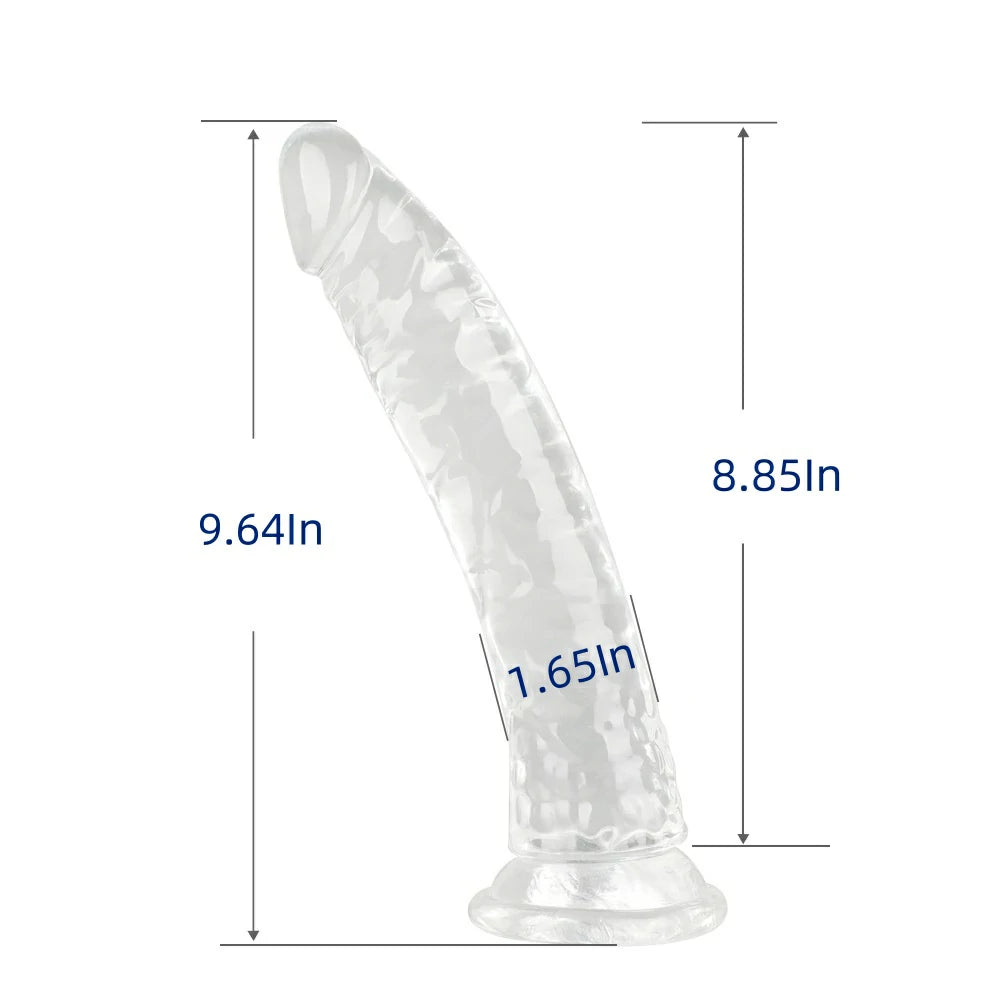 Transparent Multi-Size Dildo