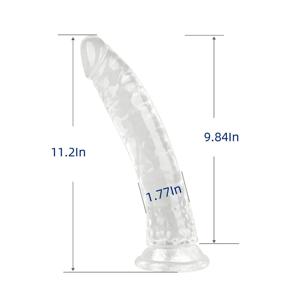 Transparent Multi-Size Dildo