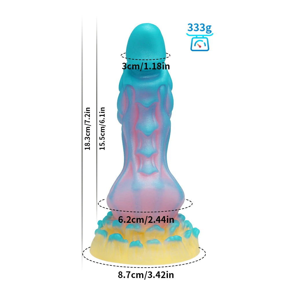 Bizarre Glow Fantasy Gryphon-Shaped Dildo