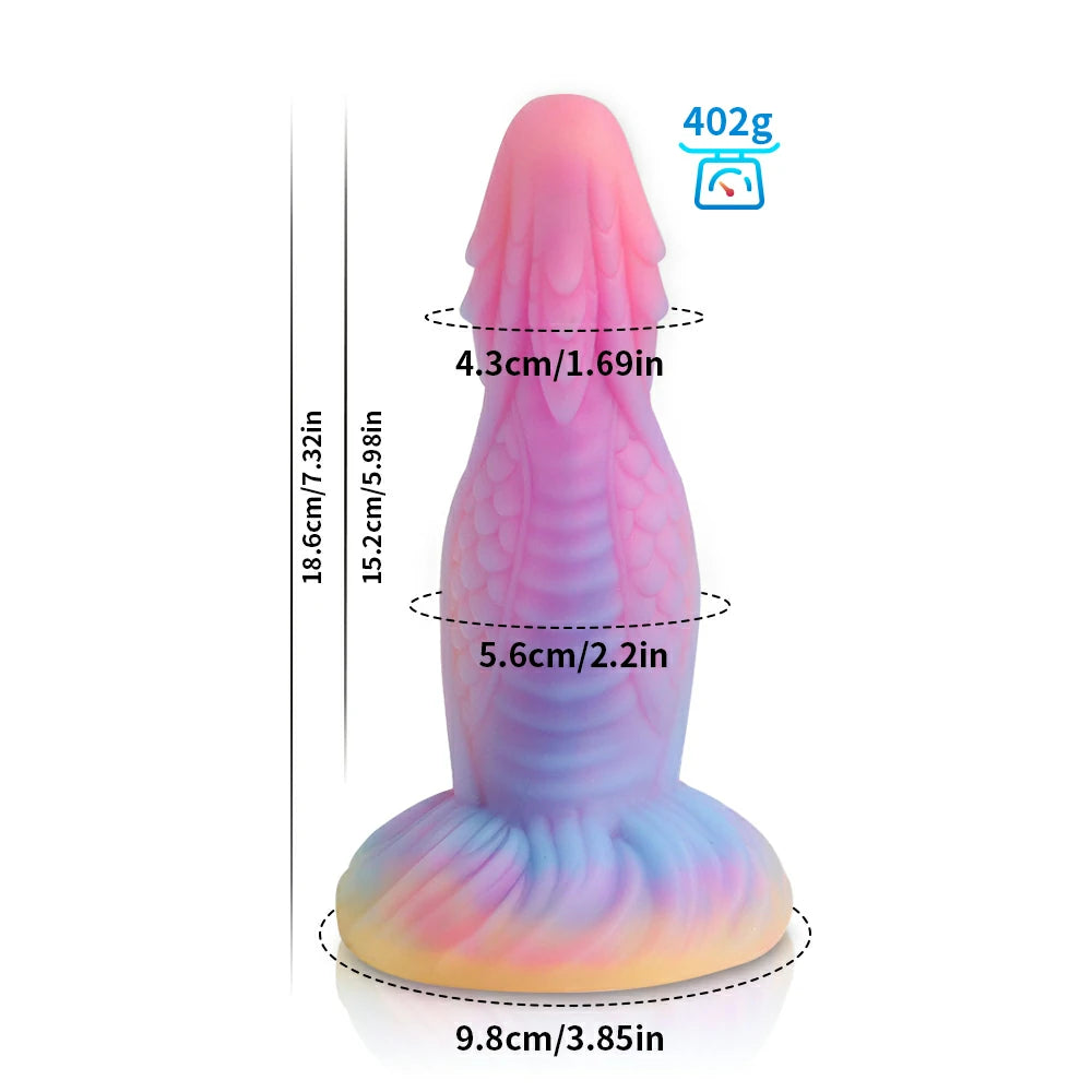 Bizarre Glow Fantasy Dragon-Shaped Dildo