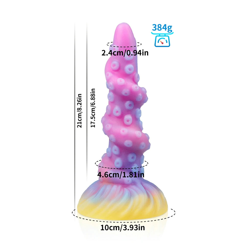 Bizarre Glow Fantasy Tentacle-Shaped Dildo