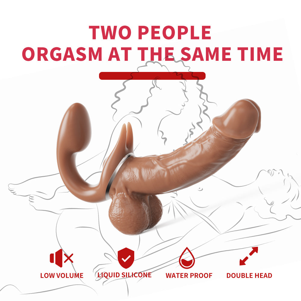 Double-Ended Vibrating & Expandable Dildo