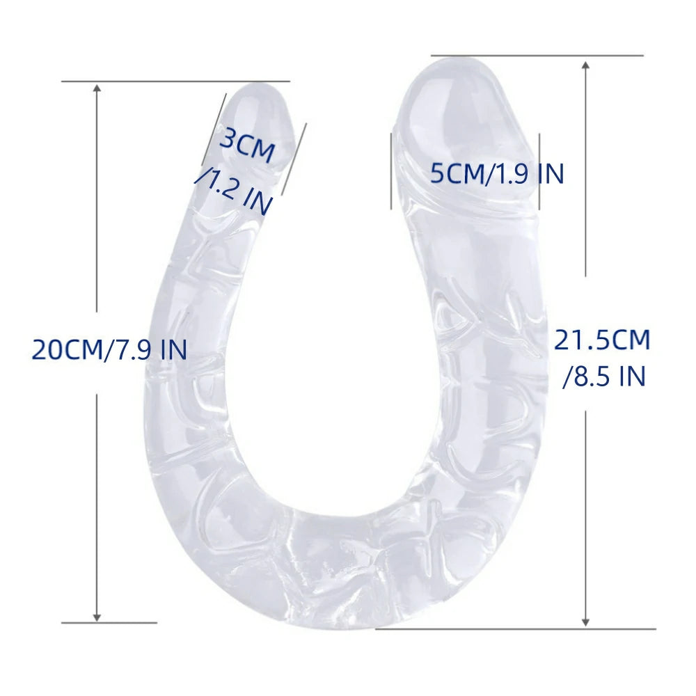 Transparent Double-Ended Dildo